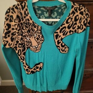 BCBG leopard sweater (rare)